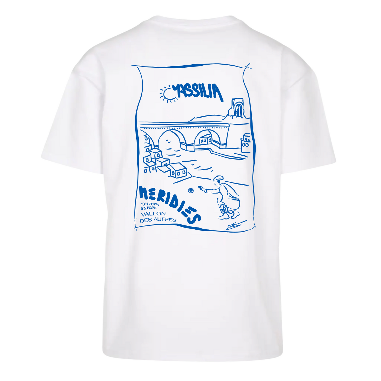 T-shirt Massilia Blanc / Bleu